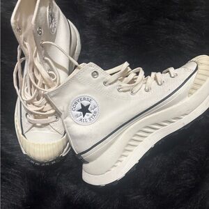 Converse Women's Cream High-Top Sneakers